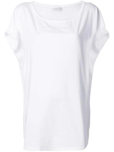 Faith Connexion Oversized Boat-neck T-shirt - White
