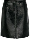 Courrèges Coated Cotton-blend Pencil Skirt
