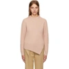 CEDRIC CHARLIER Pink Wool Asymmetric Sweater