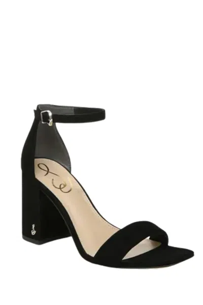 Sam Edelman Yaro Block Heel Sandal Black Suede