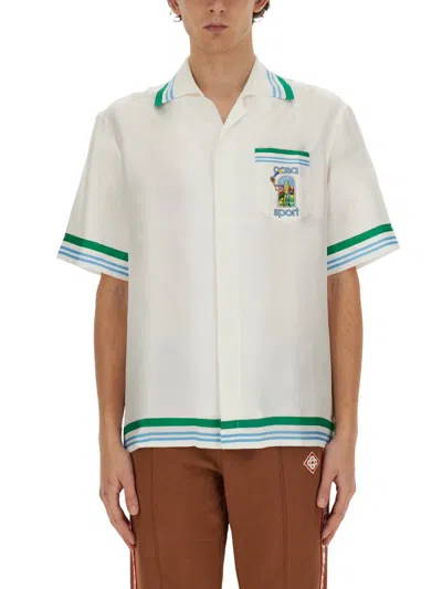 Casablanca Casa Sport Silk Shirt In Multicolour