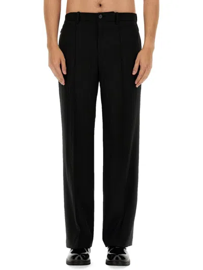 Helmut Lang Relaxed Fit Trousers In Black