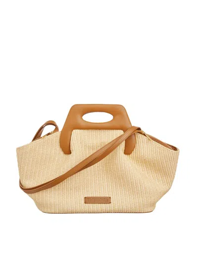 Themoirè Handbags In Brown