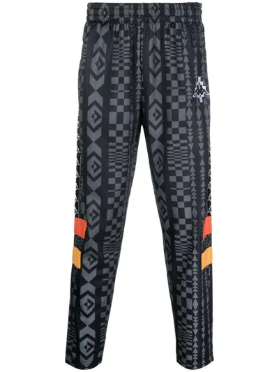 Marcelo Burlon County Of Milan Marcelo Burlon X Kappa Jogging Pants In Black