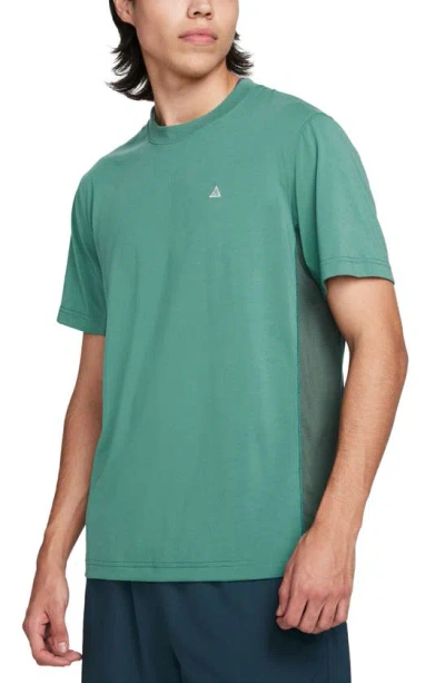 Nike Men's  Acg "goat Rocks" Dri-fit Adv Uv Short-sleeve Top In Green