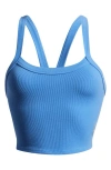 Fp Movement All Clear Rib Crop Camisole In Riviera Blue
