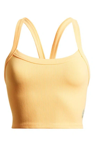 Fp Movement All Clear Rib Crop Camisole In Neon Clementine