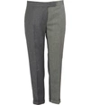 THOM BROWNE TWO-TONE WOOLEN CROPPED PANTS,FTC025F 00891 35