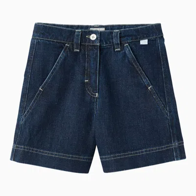 Il Gufo Kids' Denim Bermuda Shorts (3-12 Years) In Blue