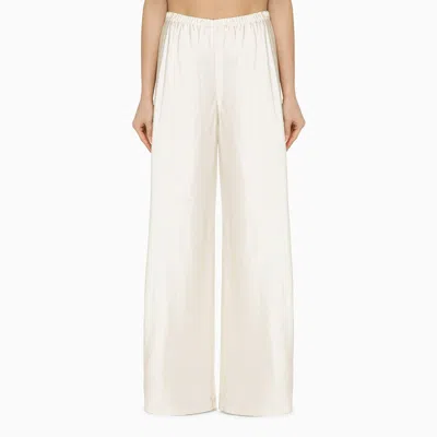 Zimmermann Milk-white Linen-blend Trousers