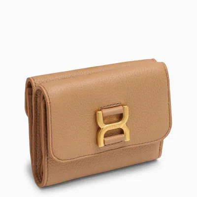 Chloé Mercie Trifold Wallet Small In Neutrals