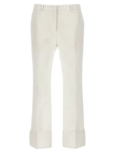 N°21 Turned-up Hem Pants In White