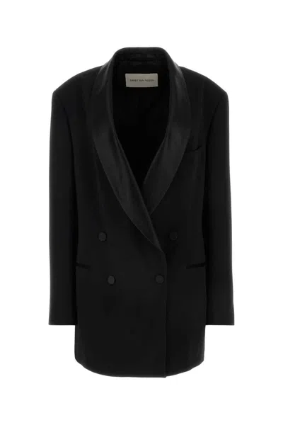 Dries Van Noten Jackets And Vests In Black