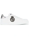 DOLCE & GABBANA PORTOFINO CREST APPLIQUÉ NEAKERS,CS1538AH13612313225