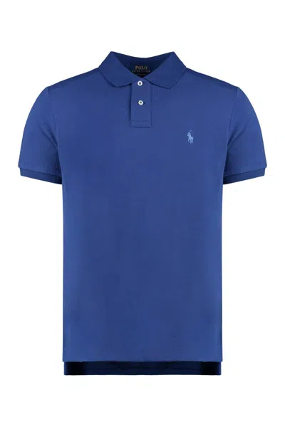 Polo Ralph Lauren Cotton Piqué Polo Shirt In Blue
