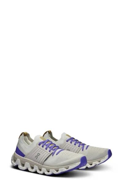On Cloudswift 3 Running Shoe In White/blueberry