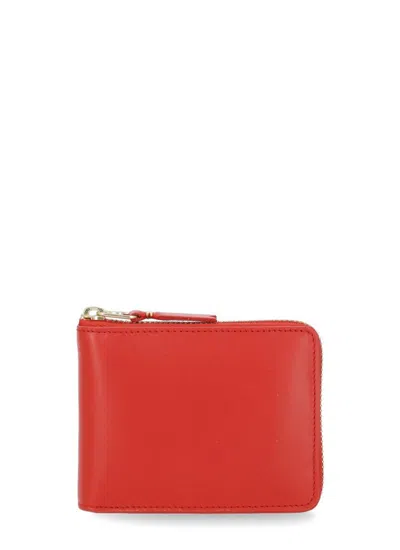 Comme Des Garçons Classic Leather Line Wallet In Red