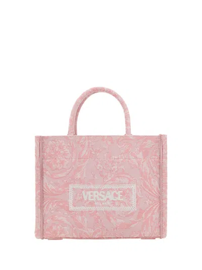 Versace Shoulder Bags In Pale Pink-english Rose-ve