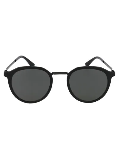 Mykita Sunglasses In 702 A57 Matte Black/black Darkgrey Solid
