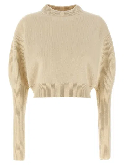 Alexander Mcqueen Cashmere Wool Sweater In White