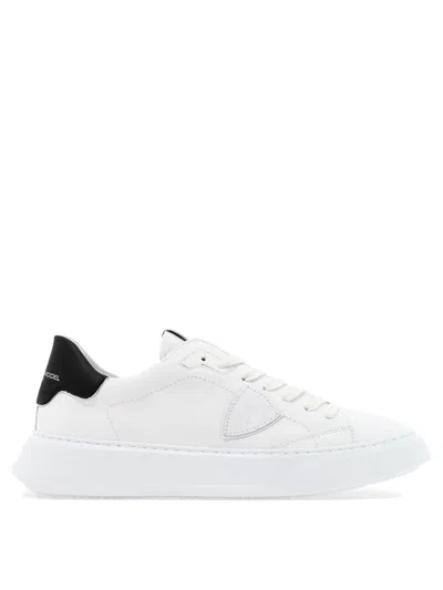 Philippe Model Temple Low Sneakers In White