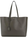 Saint Laurent Large Leather Shopper Tote