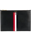 Thom Browne Tricolour Zipper Tablet Holder