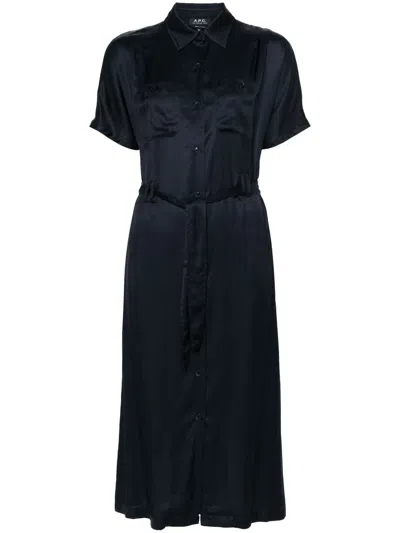Apc A.p.c. Dressing Gown New Drew Clothing In Blue