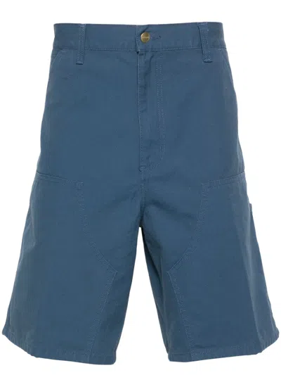 Carhartt Double Knee Cotton Shorts In Blue
