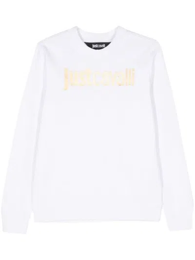 Just Cavalli Sweaters In White