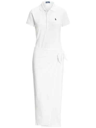 Polo Ralph Lauren White Stretch Piquet Polo Dress