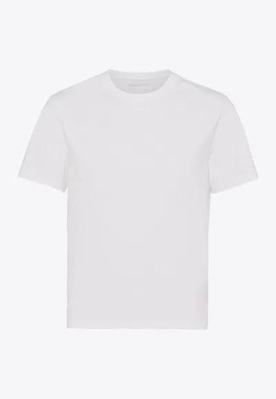 Prada Basic Crewneck T-shirt In White