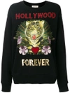 GUCCI HOLLYWOOD FOREVER EMBROIDERED SWEATSHIRT,469250X9C7712316318