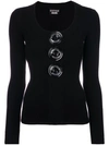 BOUTIQUE MOSCHINO OVERSIZED BUTTON JUMPER,A0908580012302602