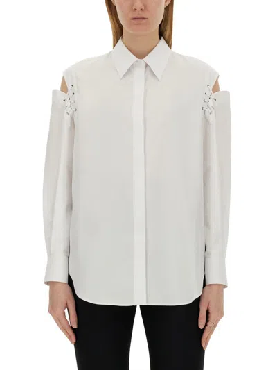 Alexander Mcqueen Shirt With Cutouts In White