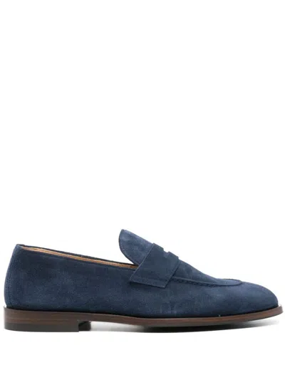 Brunello Cucinelli Loafers Shoes In Blue