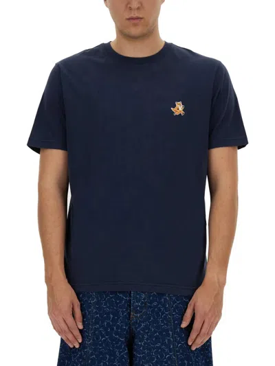 Maison Kitsuné Speedy Fox T-shirt In Blue