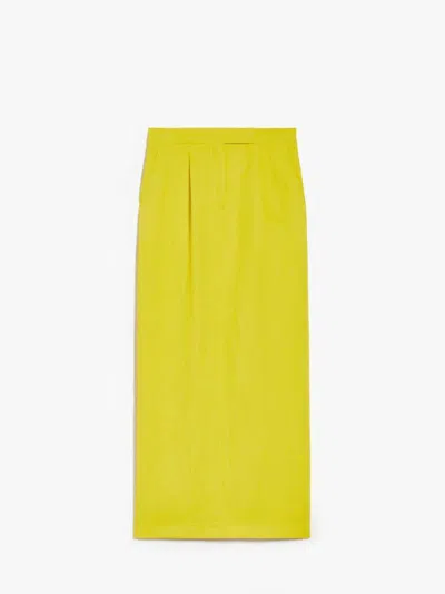 Max Mara Studio Skirts In Yellow