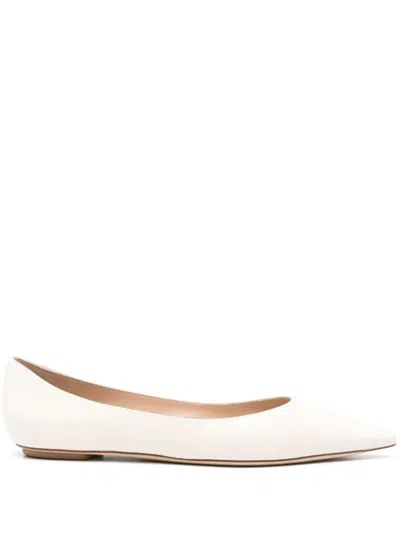 Stuart Weitzman Emilia Flat In White