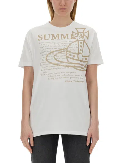 Vivienne Westwood Summer Classic T-shirt In White