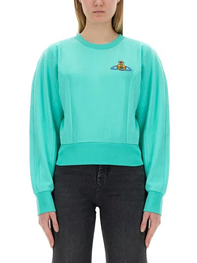 Vivienne Westwood Sweatshirt Cynthia In Azure