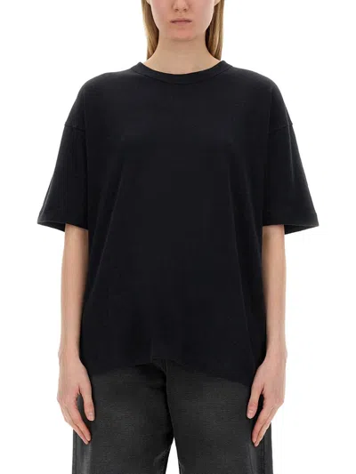 Ymc You Must Create Cotton And Linen T-shirt In Black