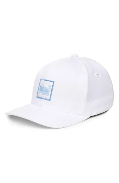 Travismathew In The Line Up Fitted Baseball Cap In White