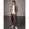 BURBERRY Check Detail Wool Cashmere Sweatpants,40566681