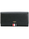 THOM BROWNE PEBBLE GRAIN CONTINENTAL WALLET,FAW032A0019812305311