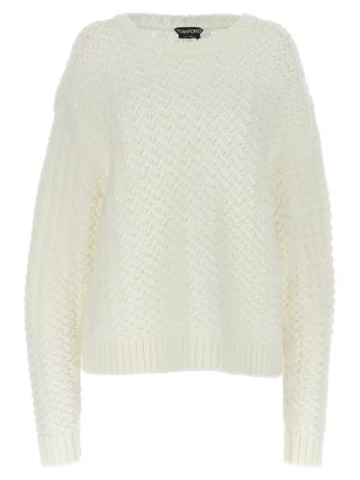 Tom Ford Wool Sweater Sweater, Cardigans White