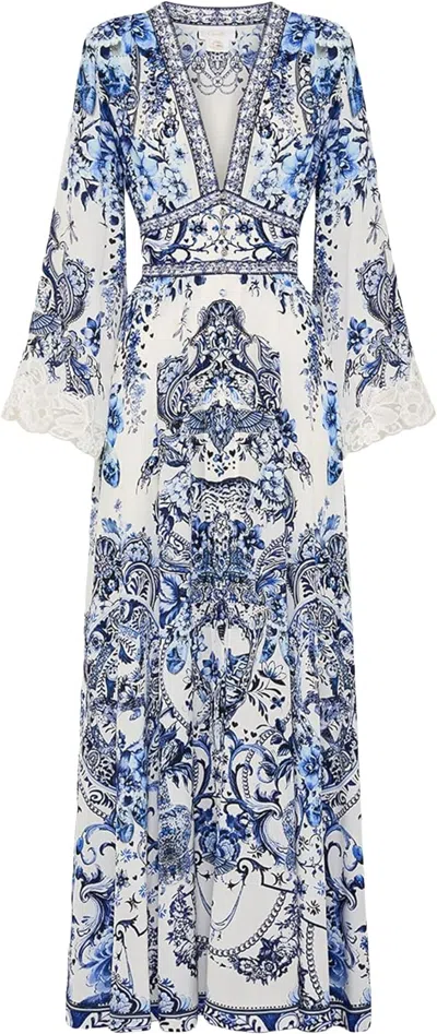 Camilla Floral-print Silk Maxi Dress In Multi