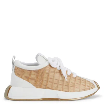 Giuseppe Zanotti Ferox Python-print Sneakers In White