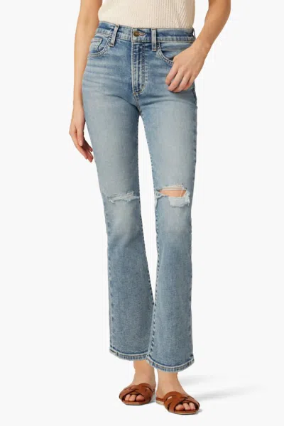 Joe's Jeans The Callie High Rise Cropped Flare Jeans In High Stand In Blue