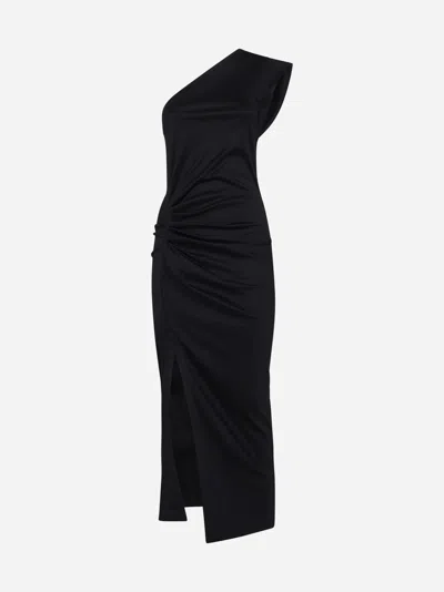 Isabel Marant Maude Cotton Midi Dress In Black